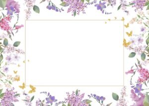 NC007 Flowers and Butterflies - NEW