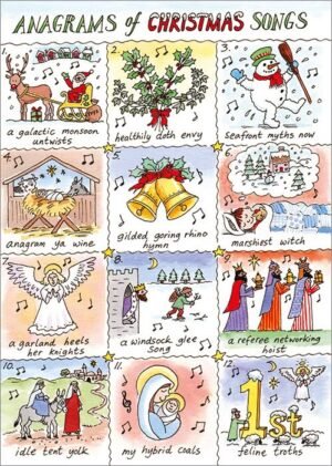 XC1C08 Anagrams of Christmas Songs